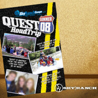 Sky Ranch Quest Road Trip Logo and Brochure